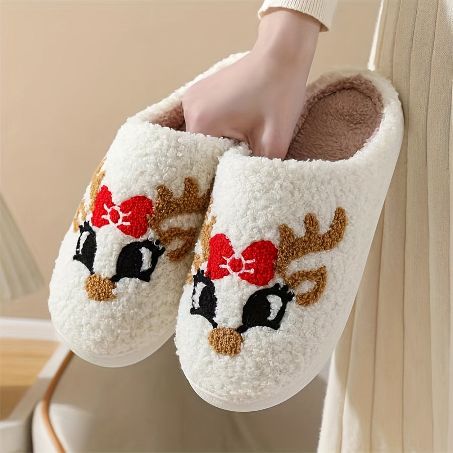 reindeer girl slippers